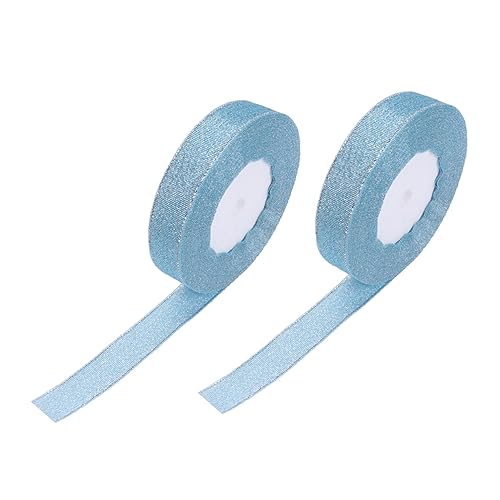 AKOOSY 2 Stück Buntes Zwiebelgürtel Basteln Blumen- weißes Band Dekoration farbig dünn Bänder zum Geburtstag Geschenkpapier verpacken Wickelband Haarbänder Polyester Blue AKOOSY 2 Stück Buntes Zwiebelgürtel Basteln Blumen- weißes Band Dekoration farbig dünn Bänder zum Geburtstag Geschenkpapier verpacken Wickelband Haarbänder Polyester Blue von AKOOSY