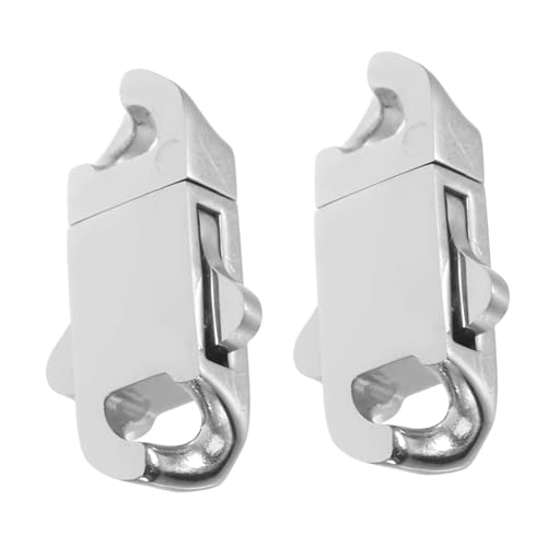 AKOOSY 2 Stück Edelstahl Federklappverschluss für Schmuck Sicherer Verschluss mit Federmechanismus Glänzend Behandelt Robustes Metall für Ketten und Armbänder Einfache Handhabung AKOOSY 2 Stück Edelstahl Federklappverschluss für Schmuck Sicherer Verschluss mit Federmechanismus Glänzend Behandelt Robustes Metall für Ketten und Armbänder Einfache Handhabung von AKOOSY
