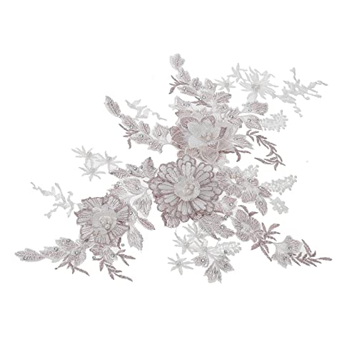 AKOOSY 2 Stück Farbenfrohe Blumenstickerei Applikation Set Handgefertigten Patches für DIY Kleidung Langlebig und zum Reparieren von Löchern und Verschönern von Outfits von AKOOSY