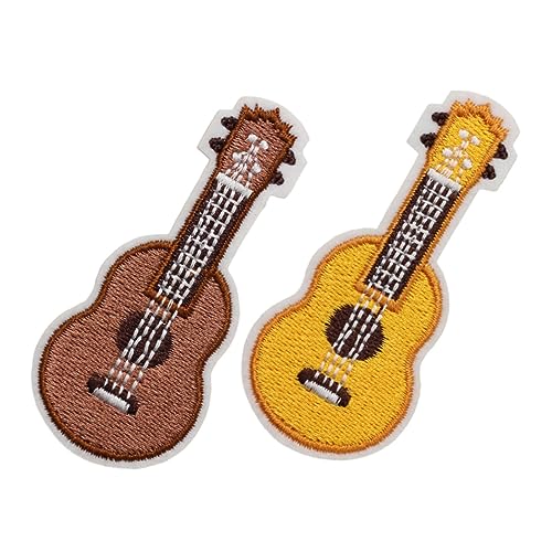 AKOOSY 2 Stück Gitarren-Design-Patch scheckheft scrabbook Gitarren-Mode-Accessoires Nähbare Kleidungspatches scrabook kreativer DIY-Patch Bügelflicken Aufnäher für Kleidung Nylon AKOOSY 2 Stück Gitarren-Design-Patch scheckheft scrabbook Gitarren-Mode-Accessoires Nähbare Kleidungspatches scrabook kreativer DIY-Patch Bügelflicken Aufnäher für Kleidung Nylon von AKOOSY