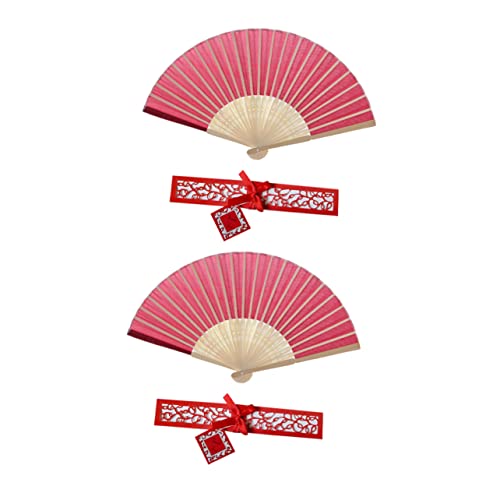AKOOSY 2 Stück Klassische Faltbare Chinesische Seidenfächer mit Bambusrahmen Delikates Design Rot Aufbewahrungsbox Handlich für Frauen Party und Hochzeitsdekoration AKOOSY 2 Stück Klassische Faltbare Chinesische Seidenfächer mit Bambusrahmen Delikates Design Rot Aufbewahrungsbox Handlich für Frauen Party und Hochzeitsdekoration von AKOOSY