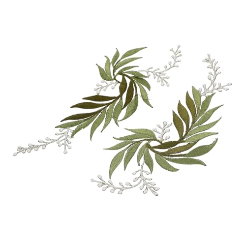 AKOOSY 2 Stück Leaf Embroidery Applique Aufnäher zum Aufbügeln Grüne Stickpatches für Kleidung Jacken Hüte Hosen DIY Reparatur und Dekoration Langlebig und Farbintensiv AKOOSY 2 Stück Leaf Embroidery Applique Aufnäher zum Aufbügeln Grüne Stickpatches für Kleidung Jacken Hüte Hosen DIY Reparatur und Dekoration Langlebig und Farbintensiv von AKOOSY