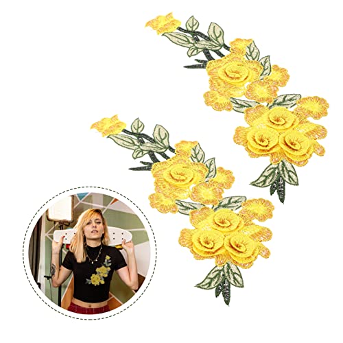 AKOOSY 2 Stück Romantische Gestickte Blumen Applikationen Wasserlösliche DIY Patches für Kleidung Taschen Hüte Schuhe zum Aufbügeln und Nähen Leichte Waschbare Stoffverzierung für DIY AKOOSY 2 Stück Romantische Gestickte Blumen Applikationen Wasserlösliche DIY Patches für Kleidung Taschen Hüte Schuhe zum Aufbügeln und Nähen Leichte Waschbare Stoffverzierung für DIY von AKOOSY