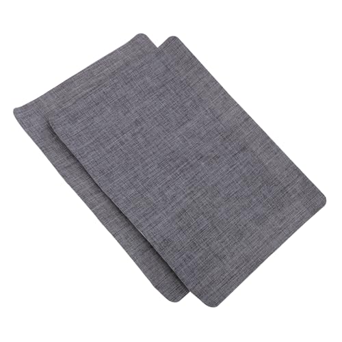 AKOOSY 2 Stück Selbstklebende Leinen Reparatur Patches Dunkelgrau Stark Haftend Zuschneidbar für Möbel Sofas Autositze und Taschen Atmungsaktives Strapazierfähiges Gewebe zur von AKOOSY