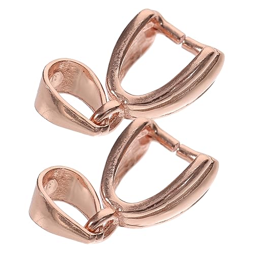 AKOOSY 2 Stück Silber DIY Anhängerverschluss Langlebiger Clip für Schmuckherstellung für und Armbänder Rostfrei und Robust von AKOOSY