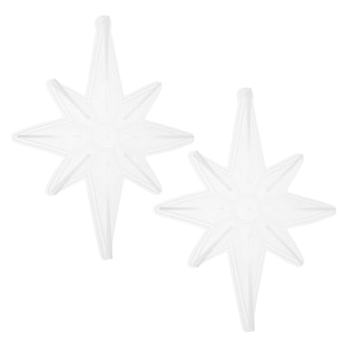 AKOOSY 2 Stück Silikonform Weihnachtsanhänger Eck Stern und Sechszackiger Stern Epoxidharz Gießform für DIY Weihnachtsbaum Deko Wiederverwendbar Kompatibel mit Resin und Wachs AKOOSY 2 Stück Silikonform Weihnachtsanhänger Eck Stern und Sechszackiger Stern Epoxidharz Gießform für DIY Weihnachtsbaum Deko Wiederverwendbar Kompatibel mit Resin und Wachs von AKOOSY