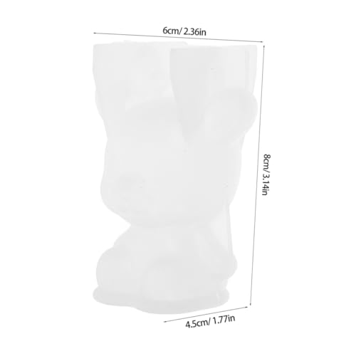 AKOOSY 2 Stück Silikonform Weiß Rentier Kopf Gießform für Epoxidharz DIY Basteln Dekofigur Vielseitig für Handwerk und Wohnaccessoires von AKOOSY