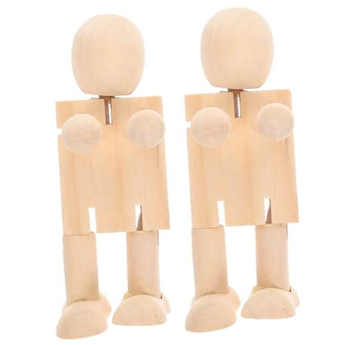 AKOOSY 2 Stück Teiliges Bewegliche Holzfiguren Desktop Deko DIY Graffiti Puppen Bastelornamente Natürliche Holzdekoration Gelenkspielzeug für Kreative Wohnkultur AKOOSY 2 Stück Teiliges Bewegliche Holzfiguren Desktop Deko DIY Graffiti Puppen Bastelornamente Natürliche Holzdekoration Gelenkspielzeug für Kreative Wohnkultur von AKOOSY