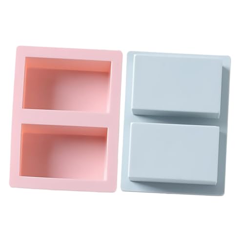 AKOOSY 2 Stück Teiliges DIY Seifenformen aus Flexiblem Lebensmittelechtem Silikon Hohlräume Quadratisch Antihaftbeschichtet in Blau für Handgemachte Seifen Kuchen und Kerzenherstellung AKOOSY 2 Stück Teiliges DIY Seifenformen aus Flexiblem Lebensmittelechtem Silikon Hohlräume Quadratisch Antihaftbeschichtet in Blau für Handgemachte Seifen Kuchen und Kerzenherstellung von AKOOSY