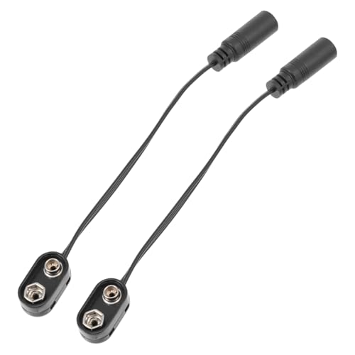 AKOOSY 2 Stück Teiliges Effector Batteriekabel Robustes Schwarzes Effector Kabel für Musikinstrumente Langlebig Installieren Kompatibel mit Effektpedalen Zubehör für Musiker AKOOSY 2 Stück Teiliges Effector Batteriekabel Robustes Schwarzes Effector Kabel für Musikinstrumente Langlebig Installieren Kompatibel mit Effektpedalen Zubehör für Musiker von AKOOSY