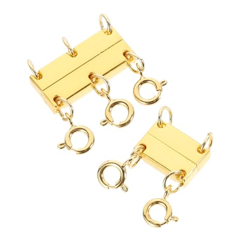 AKOOSY 2 Stück Teiliges Mehrschicht magnetverschluss Halsketten und Armbänder Eleganter Hautfreundlicher Schmuckverbinder Verhindert Verheddern für DIY Schmuckherstellung und Pendants AKOOSY 2 Stück Teiliges Mehrschicht magnetverschluss Halsketten und Armbänder Eleganter Hautfreundlicher Schmuckverbinder Verhindert Verheddern für DIY Schmuckherstellung und Pendants von AKOOSY