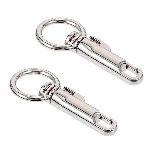 AKOOSY 2 Stück Teiliges Metall Snap Haken für Taschen Schlüsselanhänger Karabiner Drehgelenk DIY Schlüsselring Verschluss Robust Langlebig für Handtaschen Gepäck Zubehör AKOOSY 2 Stück Teiliges Metall Snap Haken für Taschen Schlüsselanhänger Karabiner Drehgelenk DIY Schlüsselring Verschluss Robust Langlebig für Handtaschen Gepäck Zubehör von AKOOSY