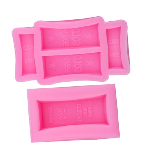 AKOOSY 2 Stück Teiliges Silikon Gießform Goldbarrenform Langlebig Vielseitig für Seifen Kerzen DIY Handwerk Kreativ Wiederverwendbar Rosa AKOOSY 2 Stück Teiliges Silikon Gießform Goldbarrenform Langlebig Vielseitig für Seifen Kerzen DIY Handwerk Kreativ Wiederverwendbar Rosa von AKOOSY
