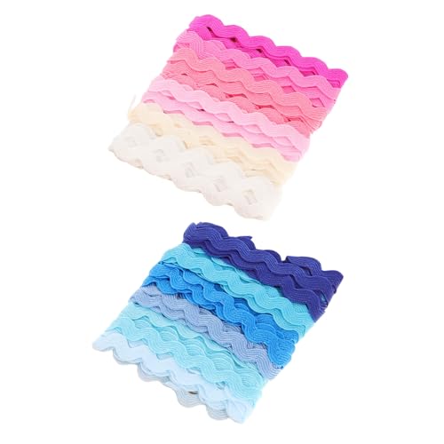 AKOOSY 2 Stück Wellenband Teiliges Buntes Geschenkband für DIY Party und Hochzeitsdekoration Farben Karten für Bastelprojekte und Kreative Anwendungen AKOOSY 2 Stück Wellenband Teiliges Buntes Geschenkband für DIY Party und Hochzeitsdekoration Farben Karten für Bastelprojekte und Kreative Anwendungen von AKOOSY