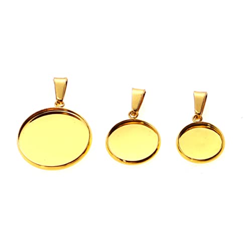 AKOOSY 20 Stück Anhänger aus Edelstahl groß Bausatz Perlen-Kits Schlüssel Bausätze schmuckherstellung schmuck machen Schmuck Bastelset Schmuckanhänger Set Basen Anhänger Tabletts Golden AKOOSY 20 Stück Anhänger aus Edelstahl groß Bausatz Perlen-Kits Schlüssel Bausätze schmuckherstellung schmuck machen Schmuck Bastelset Schmuckanhänger Set Basen Anhänger Tabletts Golden von AKOOSY
