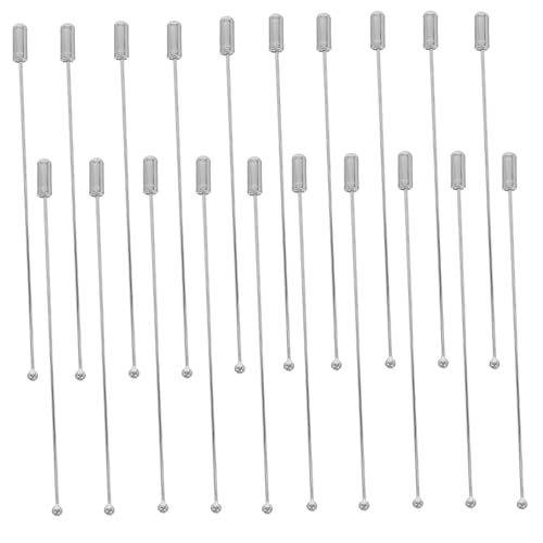 AKOOSY 20 Stück Boutonniere Pins Metall DIY Broschennadeln mit Edelstahlkappen Lange Gerade Stick Pins Vielseitig für Kleidung Hüte Schals Pullover Kreative Handarbeitsschmuck AKOOSY 20 Stück Boutonniere Pins Metall DIY Broschennadeln mit Edelstahlkappen Lange Gerade Stick Pins Vielseitig für Kleidung Hüte Schals Pullover Kreative Handarbeitsschmuck von AKOOSY
