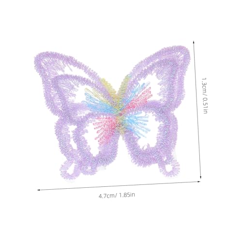 AKOOSY 20 Stück Dekorative Nähflicken Dekorativer Stoffflicken Doppellagige Schmetterlingsapplikation Bunte Schmetterlingsflicken Aufnäher Brautflicken Dekorative Flicken von AKOOSY