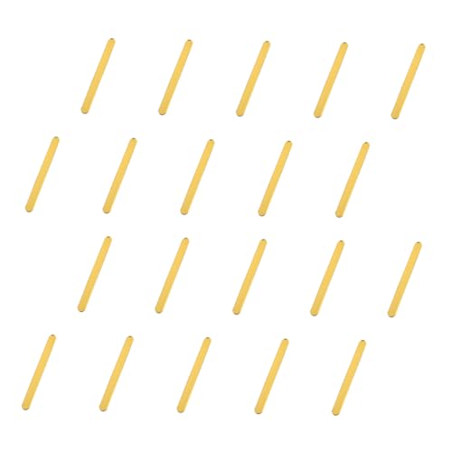 AKOOSY 20 Stück Eisstiel Cake-Pops-Sticks Bulk- am Stiel Eiscreme mit winzig Party eisstäbe Eisstangen kuchen selbstgemachte Stöcke Materialien für die Eisherstellung Acryl Golden von AKOOSY