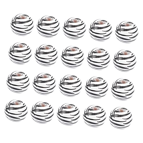 AKOOSY 20 Stück Holzperlen Runde Lose Holzcharms für DIY Schmuck Vielseitige Holz Spacer Beads für Armbänder und Handwerksprojekte AKOOSY 20 Stück Holzperlen Runde Lose Holzcharms für DIY Schmuck Vielseitige Holz Spacer Beads für Armbänder und Handwerksprojekte von AKOOSY