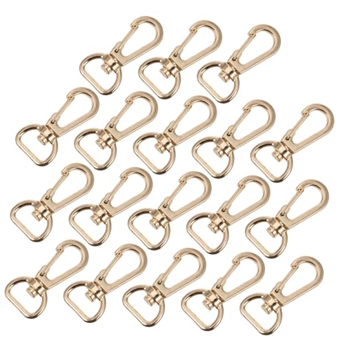 AKOOSY 20 Stück Teiliges Alloy Drehverschluss Karabinerhaken Robust Langlebig für Taschen Schlüsselanhänger DIY Zubehör Vielseitig Einsetzbar für Gepäck Schmuck Anhänger von AKOOSY