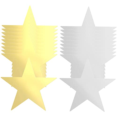 AKOOSY 20 Stück Teiliges Doppelseitige Papier Sterne Gold und Silber Filigrane Diy Wanddekoration für Kindergarten Klassenzimmer Party und Bastelprojekte Leichte Papier Ausschnitte für AKOOSY 20 Stück Teiliges Doppelseitige Papier Sterne Gold und Silber Filigrane Diy Wanddekoration für Kindergarten Klassenzimmer Party und Bastelprojekte Leichte Papier Ausschnitte für von AKOOSY