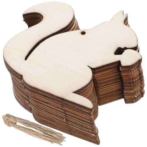 AKOOSY 20 Stück Teiliges Eichhörnchen Holz Dekorationen aus Naturbelassenem Massivholz Unlackierte DIY Holzscheiben mit Einfacher Form für Herbstdeko Bastelprojekte Aufhängen bei Party AKOOSY 20 Stück Teiliges Eichhörnchen Holz Dekorationen aus Naturbelassenem Massivholz Unlackierte DIY Holzscheiben mit Einfacher Form für Herbstdeko Bastelprojekte Aufhängen bei Party von AKOOSY