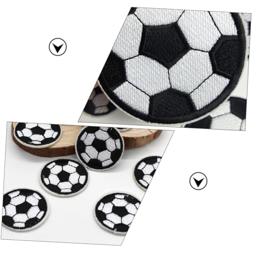 AKOOSY 20 Stück Teiliges Fußball Patches zum Aufnähen und Aufbügeln Bestickte Applikationen aus Weichem Hautfreundlichem Material Langlebige DIY Kleidung Dekoration für Jacken Rucksäcke AKOOSY 20 Stück Teiliges Fußball Patches zum Aufnähen und Aufbügeln Bestickte Applikationen aus Weichem Hautfreundlichem Material Langlebige DIY Kleidung Dekoration für Jacken Rucksäcke von AKOOSY