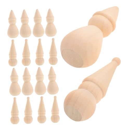 AKOOSY 20 Stück Teiliges Holz Schneemannfiguren Unbemalte Holz Puppen für DIY Basteln Weihnachtsdeko Kreative Malspielzeuge Spitz Zulaufend für Familienaktivitäten AKOOSY 20 Stück Teiliges Holz Schneemannfiguren Unbemalte Holz Puppen für DIY Basteln Weihnachtsdeko Kreative Malspielzeuge Spitz Zulaufend für Familienaktivitäten von AKOOSY