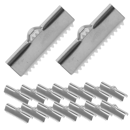 AKOOSY 20 Stück Teiliges Metallbandklemmen Edelstahl Lederband Endkappen Langlebige Cord Wrapping Fasteners Geeignet für Verschiedene Lederbänder Modische Farbgebung für AKOOSY 20 Stück Teiliges Metallbandklemmen Edelstahl Lederband Endkappen Langlebige Cord Wrapping Fasteners Geeignet für Verschiedene Lederbänder Modische Farbgebung für von AKOOSY