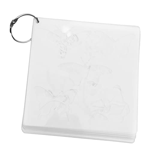 AKOOSY 20 Stück Teiliges Multifunktionale Zeichenschablonen für Wiederverwendbare Malvorlagen mit Blumen und Pflanzenmotiven Langlebige Malschablonen für Wandkunst und DIY Dekoration von AKOOSY