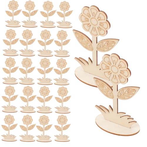 AKOOSY 20 Stück Teiliges Naturbelassene Holzblüten Glatte Holzscheiben zum Bemalen DIY Basteldeko für Personalisierbare Holzblumen für Kreative Handwerksprojekte und Partydekorationen AKOOSY 20 Stück Teiliges Naturbelassene Holzblüten Glatte Holzscheiben zum Bemalen DIY Basteldeko für Personalisierbare Holzblumen für Kreative Handwerksprojekte und Partydekorationen von AKOOSY