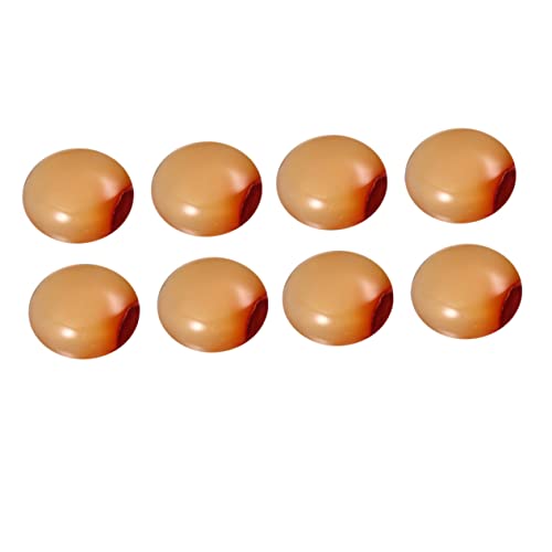 AKOOSY 20 Stück Teiliges Roter Karneol Cabochons Runde Edelstein Patches für DIY Schmuckherstellung Vielseitige Schmuckzubehörsteine mit Flacher Basis für Ohrringe und Bastelprojekte von AKOOSY