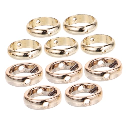 AKOOSY 20 Stück Teiliges Schmuck Zubehör mit Rundem DIY Perlenrahmen Doppellochige und Ccb Ringe Ø für Armband Halskette Basteln und Reparatur Vielseitig Kombinierbar von AKOOSY