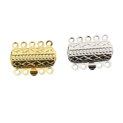 AKOOSY 20 Stück Teiliges Schmuckverbinder Reihige Armbandverschlüsse Silberfarbenem Leicht Langlebig und Einfach zu Montieren für DIY Schmuckherstellung von Armbändern Halsketten und AKOOSY 20 Stück Teiliges Schmuckverbinder Reihige Armbandverschlüsse Silberfarbenem Leicht Langlebig und Einfach zu Montieren für DIY Schmuckherstellung von Armbändern Halsketten und von AKOOSY