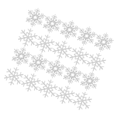 AKOOSY 20 Stück Teiliges Schneeflocken Stoffapplikationen zum Aufnähen Silberfarbene Bestickte Patches für Kleidung DIY Haarschmuck Jacken Hüte Taschen Vielseitige Winter Deko für AKOOSY 20 Stück Teiliges Schneeflocken Stoffapplikationen zum Aufnähen Silberfarbene Bestickte Patches für Kleidung DIY Haarschmuck Jacken Hüte Taschen Vielseitige Winter Deko für von AKOOSY