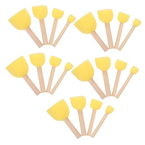 AKOOSY 20 Stück Teiliges Schwamm Stempel Vielseitiger Schwamm Pinsel für DIY Kunst Abwaschbar Robust für Wasserfarben Gouache Kreative Frühförderung Jungen Mädchen AKOOSY 20 Stück Teiliges Schwamm Stempel Vielseitiger Schwamm Pinsel für DIY Kunst Abwaschbar Robust für Wasserfarben Gouache Kreative Frühförderung Jungen Mädchen von AKOOSY