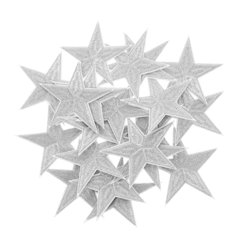 AKOOSY 20 Stück Teiliges Silberner Bestickter Stern-aufnäher zum Aufbügeln und Aufnähen Dekorative Applikationen für Kleidung Jacken Rucksäcke Hüte Einfache Anbringung Modische AKOOSY 20 Stück Teiliges Silberner Bestickter Stern-aufnäher zum Aufbügeln und Aufnähen Dekorative Applikationen für Kleidung Jacken Rucksäcke Hüte Einfache Anbringung Modische von AKOOSY