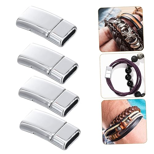 AKOOSY 20 Stück Teiliges Silberner Magnetischer Schmuckverschluss für Leder und Schmuckbänder Leicht Sicher Haltend für DIY Armband und Halskettenherstellung Praktische AKOOSY 20 Stück Teiliges Silberner Magnetischer Schmuckverschluss für Leder und Schmuckbänder Leicht Sicher Haltend für DIY Armband und Halskettenherstellung Praktische von AKOOSY