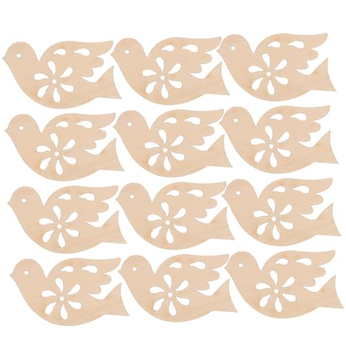 AKOOSY 20 Stück Teiliges Unbemalte Holzscheiben Friedens Tauben mit Filigranem Hohldesign Langlebige Holzanhänger zum Bemalen und Basteln Kreative DIY Holzdekoration für Weihnachtsbaum AKOOSY 20 Stück Teiliges Unbemalte Holzscheiben Friedens Tauben mit Filigranem Hohldesign Langlebige Holzanhänger zum Bemalen und Basteln Kreative DIY Holzdekoration für Weihnachtsbaum von AKOOSY
