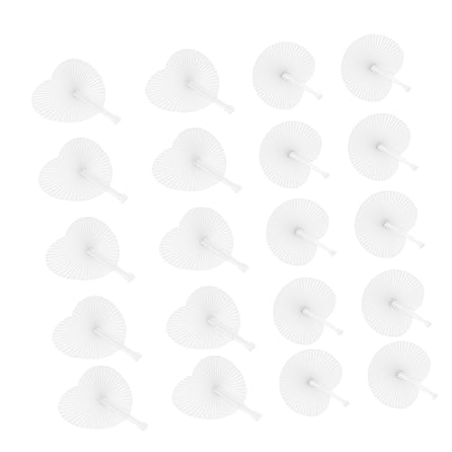 AKOOSY 20 Stück Teiliges Weiße Faltbare Papierfächer Runder und Herzförmiger Form Blanko Handfächer zum Diy Hochzeit Party Favor Fan Leichte und Praktische Dekoration für Feierlichkeiten AKOOSY 20 Stück Teiliges Weiße Faltbare Papierfächer Runder und Herzförmiger Form Blanko Handfächer zum Diy Hochzeit Party Favor Fan Leichte und Praktische Dekoration für Feierlichkeiten von AKOOSY