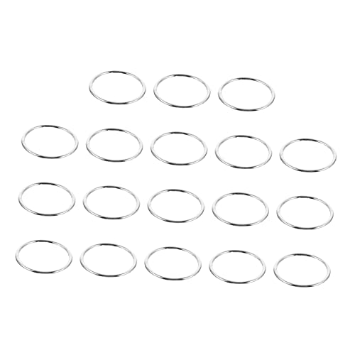 AKOOSY 20 Stück Teiliges Zinklegierung Ringe für Taschen Zubehör Robuste Glatte Oberflächen Langlebige Vielseitige Deko Ringe mit Innendurchmesser für DIY und Reparaturen von AKOOSY