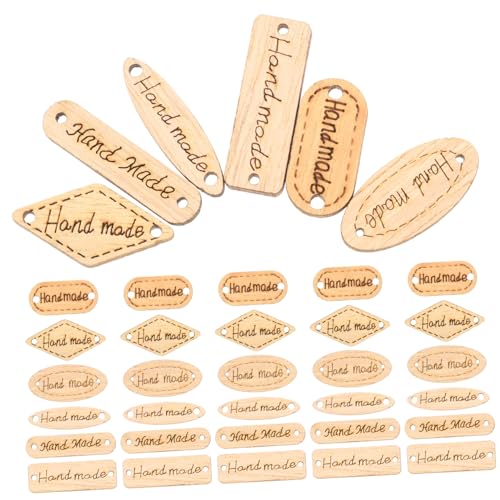 AKOOSY 200 Stück DIY Holzlabel Massivholz Handmade Tags mit Löchern Langlebige Bastelknöpfe für Individuelle Handwerksprojekte Natürliche Holzdekoration für Kreative DIY Kunst AKOOSY 200 Stück DIY Holzlabel Massivholz Handmade Tags mit Löchern Langlebige Bastelknöpfe für Individuelle Handwerksprojekte Natürliche Holzdekoration für Kreative DIY Kunst von AKOOSY