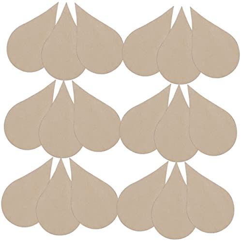 AKOOSY 200 Stück DIY Wasserdrop Holzscheiben Unlackierte Naturholz Bastelstücke für Kreative Deko für Feste Hochzeiten und Kinderprojekte von AKOOSY