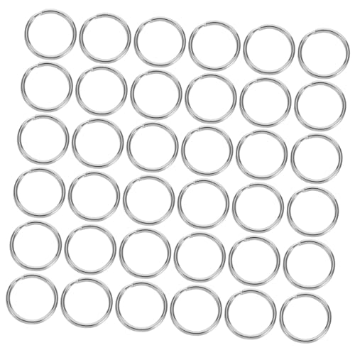 AKOOSY 200 Stück Edelstahl Flache Runde Heavy Duty Schlüsselringe Rostfrei Farbbeständig für DIY Haus und Autoschlüssel Mehrzweck Schlüsselanhänger AKOOSY 200 Stück Edelstahl Flache Runde Heavy Duty Schlüsselringe Rostfrei Farbbeständig für DIY Haus und Autoschlüssel Mehrzweck Schlüsselanhänger von AKOOSY