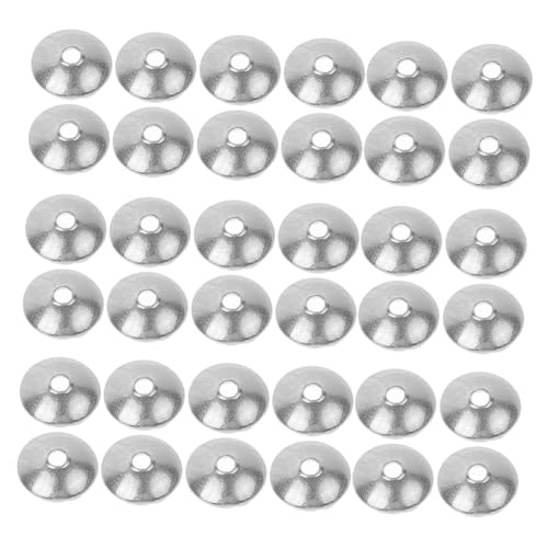 AKOOSY 200 Stück Edelstahl Perlenkappen Rund Glänzend DIY Schmuckzubehör Armband Ketten Basteln Zubehör Langlebig Modisch Hohl für Schmuckherstellung AKOOSY 200 Stück Edelstahl Perlenkappen Rund Glänzend DIY Schmuckzubehör Armband Ketten Basteln Zubehör Langlebig Modisch Hohl für Schmuckherstellung von AKOOSY