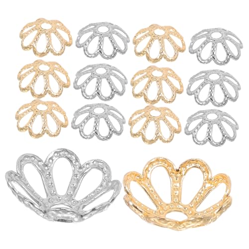 AKOOSY 200 Stück Metall Perlenkappen Blüten Design Spacer Caps für Schmuckherstellung Stabile Halterung Korrosionsbeständig Dekorative Schmuckteile für Armbänder und Halsketten AKOOSY 200 Stück Metall Perlenkappen Blüten Design Spacer Caps für Schmuckherstellung Stabile Halterung Korrosionsbeständig Dekorative Schmuckteile für Armbänder und Halsketten von AKOOSY