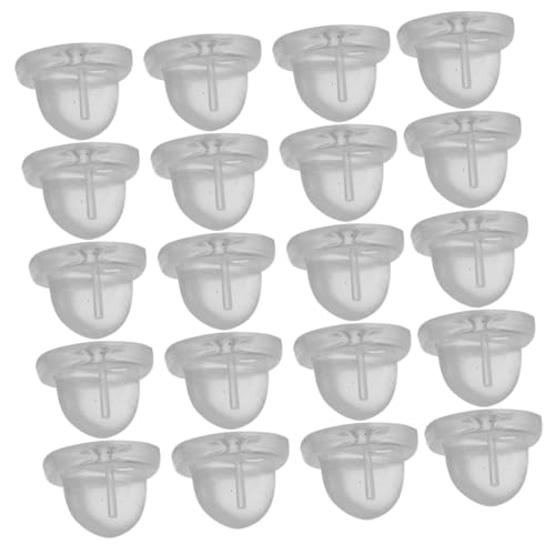 AKOOSY 200 Stück PVC Pin Backs für Broschen Transparente Clutch Verschlüsse für Anstecknadeln für DIY Bastelarbeiten Namensschilder und von AKOOSY