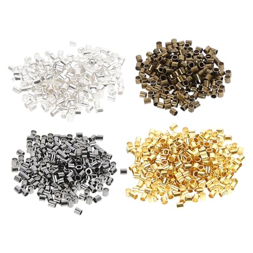 AKOOSY 2000 Stück 2 Mm Rohr-quetschperlen: Messing-abstandshalterperlen Zur Schmuckherstellung – Bastelbedarf Für Diy-accessoires, Halsketten, Armbänder, Ohrringe AKOOSY 2000 Stück 2 Mm Rohr-quetschperlen: Messing-abstandshalterperlen Zur Schmuckherstellung – Bastelbedarf Für Diy-accessoires, Halsketten, Armbänder, Ohrringe von AKOOSY