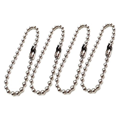 AKOOSY 200Stück Kugelkette Verstellbare Schlüsselanhänger Kette mit Verbindungsstück für DIY Schmuckherstellung Silber AKOOSY 200Stück Kugelkette Verstellbare Schlüsselanhänger Kette mit Verbindungsstück für DIY Schmuckherstellung Silber von AKOOSY