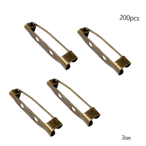 AKOOSY 200Stücke Große Broschennadeln Bronze mit Löchern Sicherheitsverschluss für Bastelarbeiten DIY Projekte Metallmaterial Verschleißfest Vielseitig Einsetzbar AKOOSY 200Stücke Große Broschennadeln Bronze mit Löchern Sicherheitsverschluss für Bastelarbeiten DIY Projekte Metallmaterial Verschleißfest Vielseitig Einsetzbar von AKOOSY